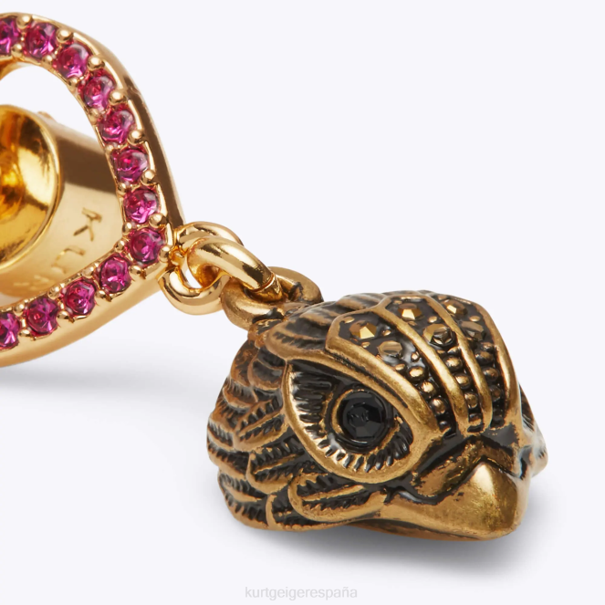 Kurt Geiger mujer Pendientes de águila del corazón de Londres 2LPR527 | accesorios combinación rosa